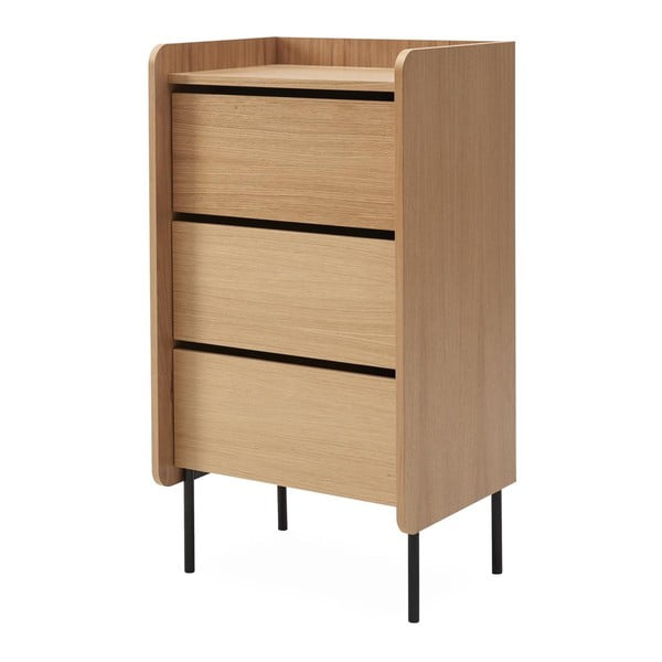 Vysoká komoda v dekoru dubu v přírodní barvě 60x108,5 cm Wrap – Bonami Selection-image-2