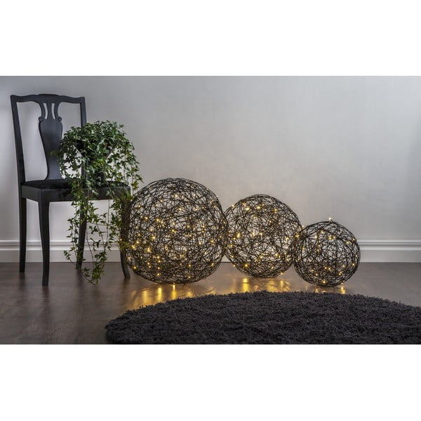 Venkovní světelná LED dekorace z nerezové oceli Star Trading Dark Trassel, ø 50 cm-image-1