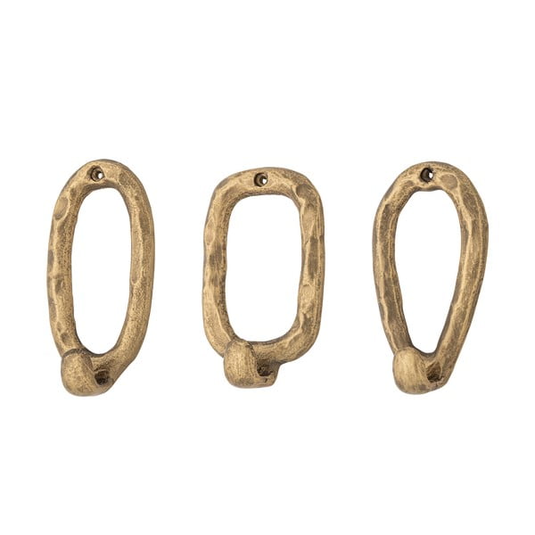 Kovové háčky ve zlaté barvě v sadě 3 ks Cias – Bloomingville-image-2