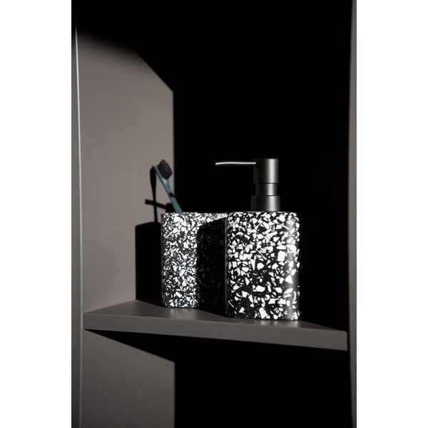 Černý dávkovač mýdla Wenko Terrazzo-image-2