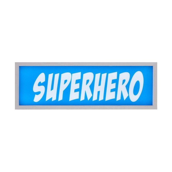 Modrá světelná dekorace na baterky Superhero – Premier Housewares-image-2