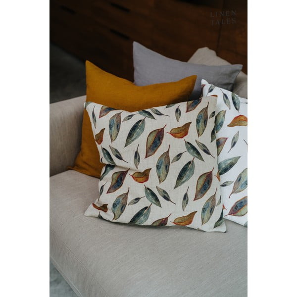 Lněný povlak na polštář 50x50 cm Golden Fall – Linen Tales-image-3