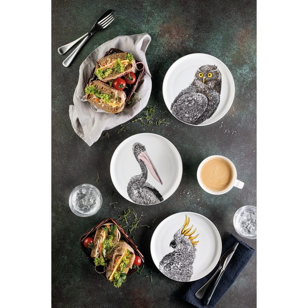 Bílý porcelánový talíř Maxwell & Williams Marini Ferlazzo Owl, ø 20 cm-image-3