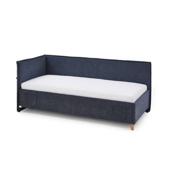 Tmavě modrá dětská postel s úložným prostorem 90x200 cm Fun – Meise Möbel