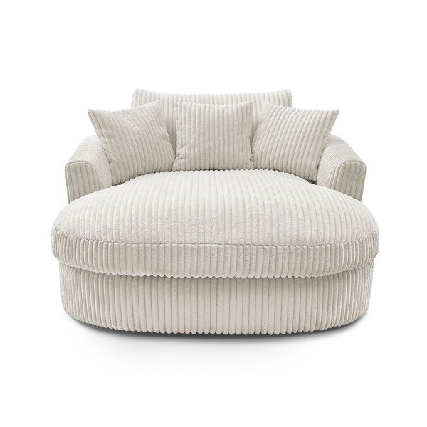 Béžové manšestrové křeslo Belem – Bobochic Paris-image-3