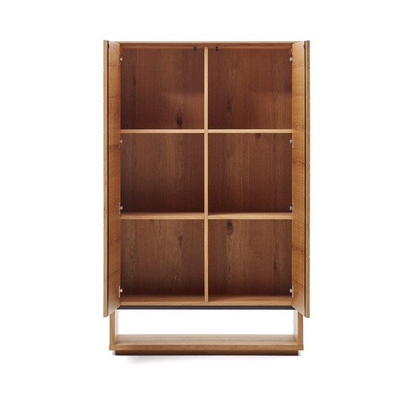 Skříňka v dekoru dubu v přírodní barvě 100x163,5 cm Alguema – Kave Home-image-2