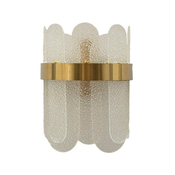 Skleněné nástěnné svítidlo ve zlaté barvě Gris – Mauro Ferretti