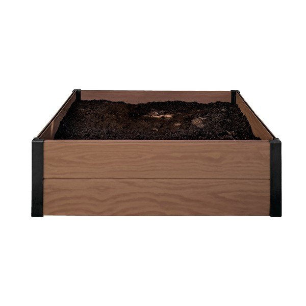 Hnědý truhlík na květiny Keter Maple Square-image-1