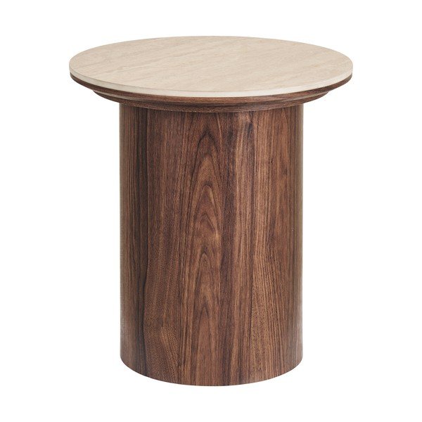 Kulatý odkládací stolek s keramickou deskou ø 45 cm Delphi – House Nordic-image-4