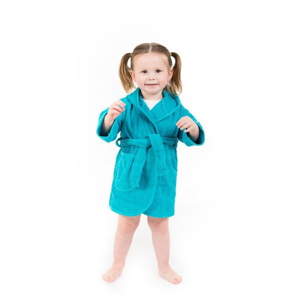 Modrý bavlněný dětský župan velikost 1-2 roky – Tiseco Home Studio-image-2