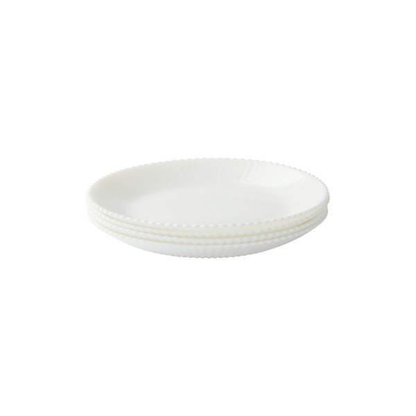 Bílé skleněné talíře v sadě dezertní 4 ks ø 17,5 cm Alessia – Jotex-image-3