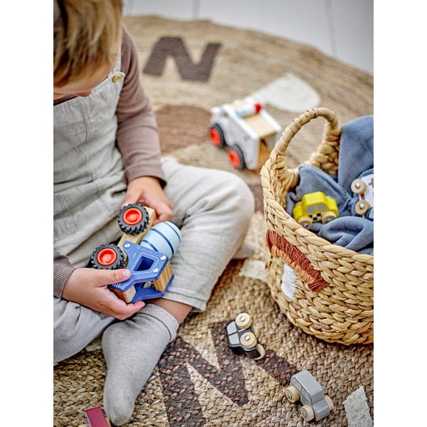 Dětské koše na hračky v sadě 2 ks z vodního hyacintu v přírodní barvě ø 32x32 cm Agnes – Bloomingville Mini-image-4