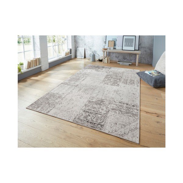 Šedo-krémový koberec Elle Decoration Pleasure Denain, 80 x 150 cm-image-4