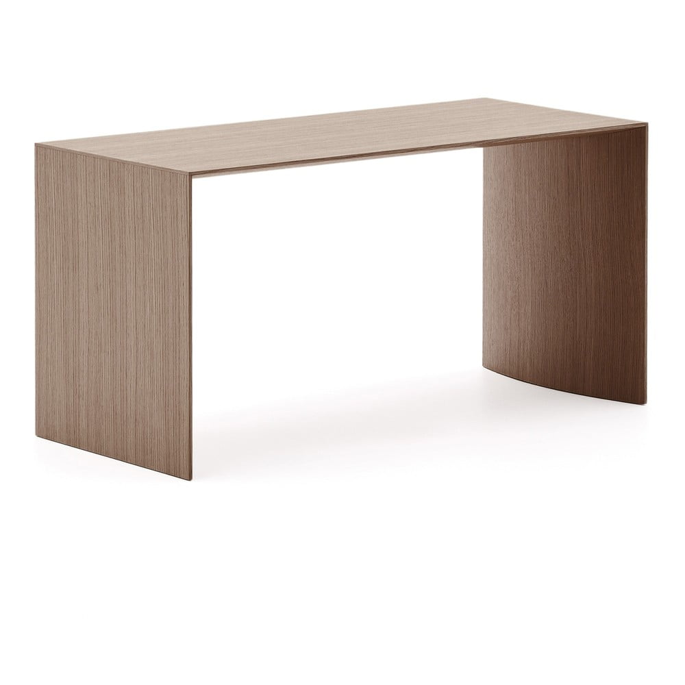 Konferenční stolek v tmavě přírodní barvě v dekoru ořechu 45x90 cm Litto – Kave Home