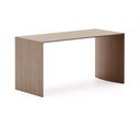 Konferenční stolek v tmavě přírodní barvě v dekoru ořechu 45x90 cm Litto – Kave Home