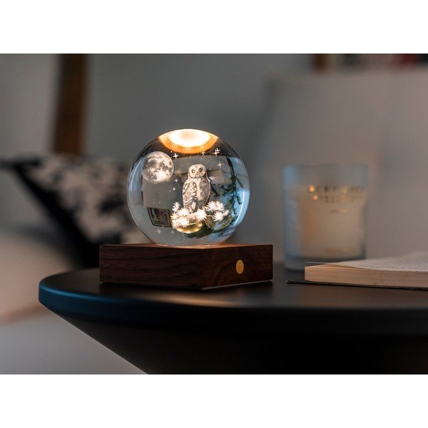 Přenosná světelná dekorace na USB ø 8 cm Amber – Gingko-image-1