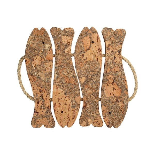 Velká korková podložka pod horké nádoby T&G Woodware Fish