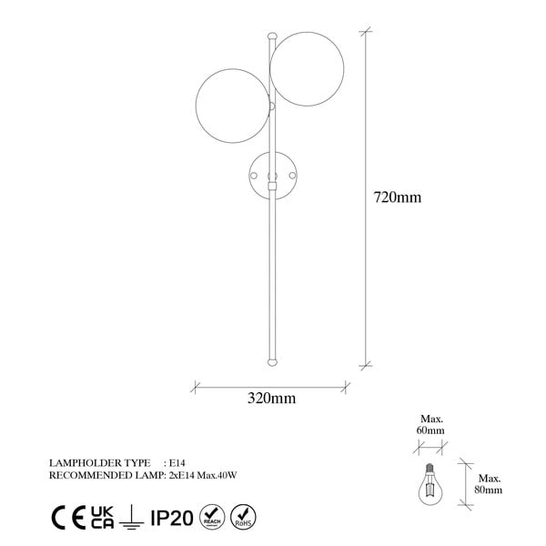 Bílé/v mosazné barvě nástěnné svítidlo Fazli – Opviq lights-image-4
