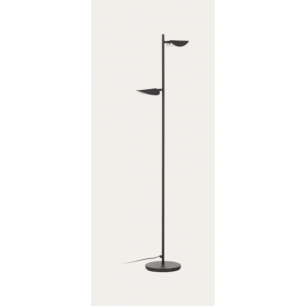 Černá LED stojací lampa (výška 150 cm) Veleira – Kave Home-image-4