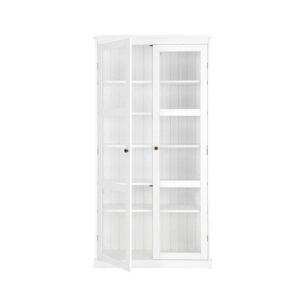 Bílá vitrína z MDF 98x193x34 cm Wilma – Ellos Home-image-4