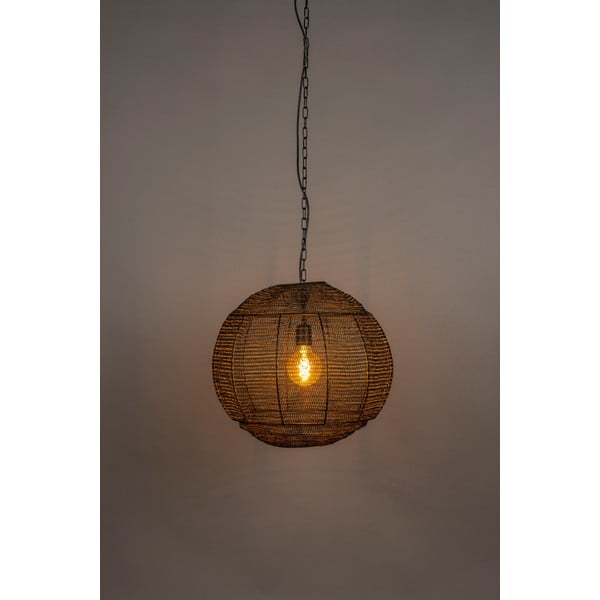 Černé závěsné svítidlo ø 50 cm Meezan – Dutchbone-image-1