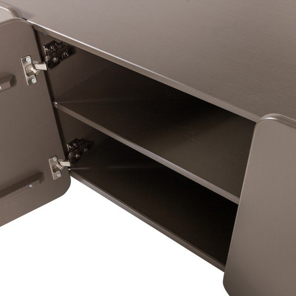 Hnědý TV stolek z borovicového dřeva 200x58x45 cm Root – WOOOD-image-4