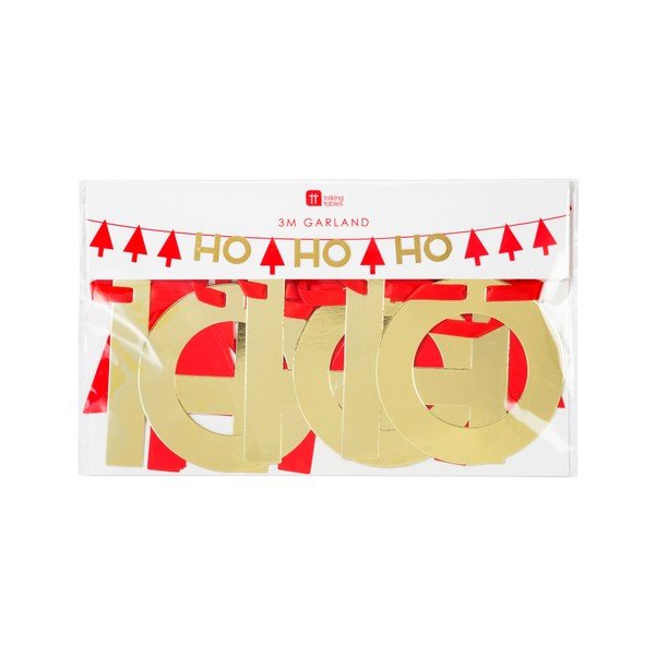 Vánoční girlanda z papíru Talking tables Ho Ho Ho, délka 3 m-image-1