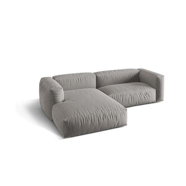 Světle šedá modulární rohová pohovka (levý roh) Martina – Micadoni Home-image-1