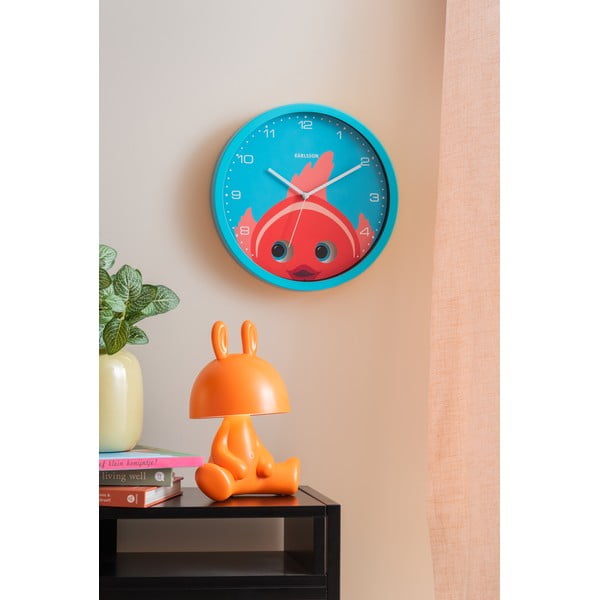 Dětské hodiny ø 31 cm Peekaboo Goldfish – Karlsson-image-1