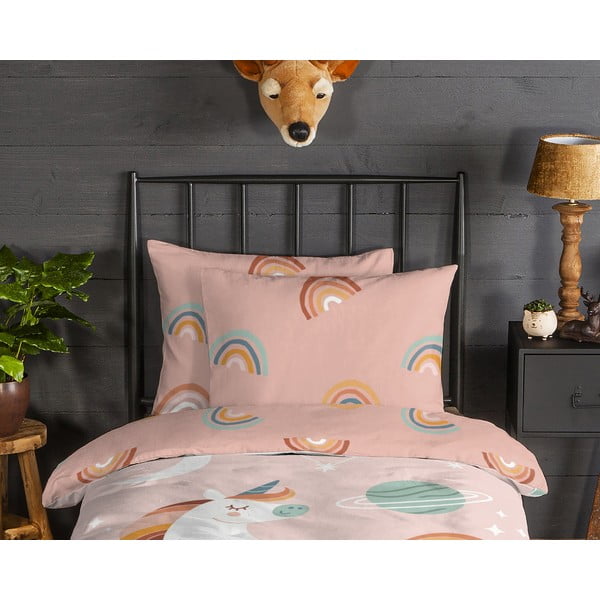 Flanelové dětské povlečení na jednolůžko 140x200 cm Unidance – Good Morning-image-2