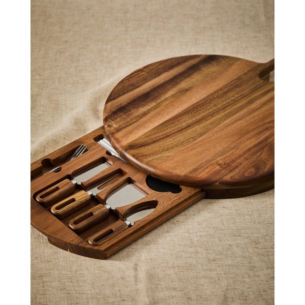 Dřevěné prkénko na sýr 46 x 36 cm Blera – Kave Home-image-1