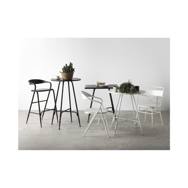 Bílé kovové křeslo Geese Industrial Style Puro-image-1