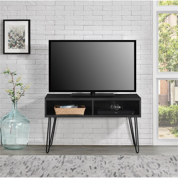 Tmavě šedý TV stolek v dekoru dubu 107x63 cm Owen – Støraa-image-3