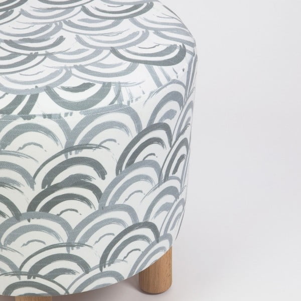 Taburet s dřevěnými nohami Cono Mimar, ⌀ 41 cm-image-3