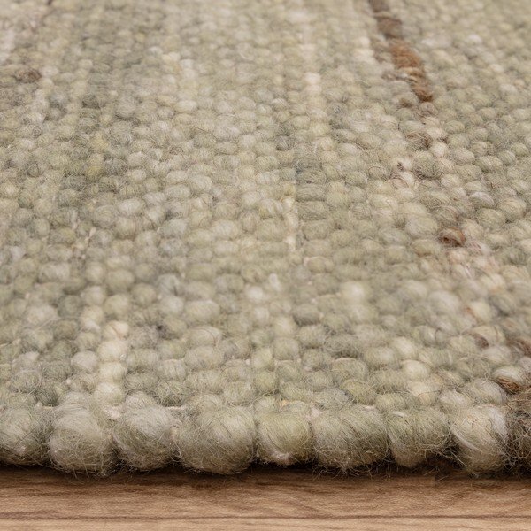 Khaki oboustranný/ručně tkaný koberec s příměsí vlny 120x170 cm Birkdale Pistachio – Asiatic Carpets-image-4
