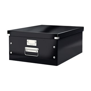 Černá úložná krabice Leitz Universal, délka 48 cm