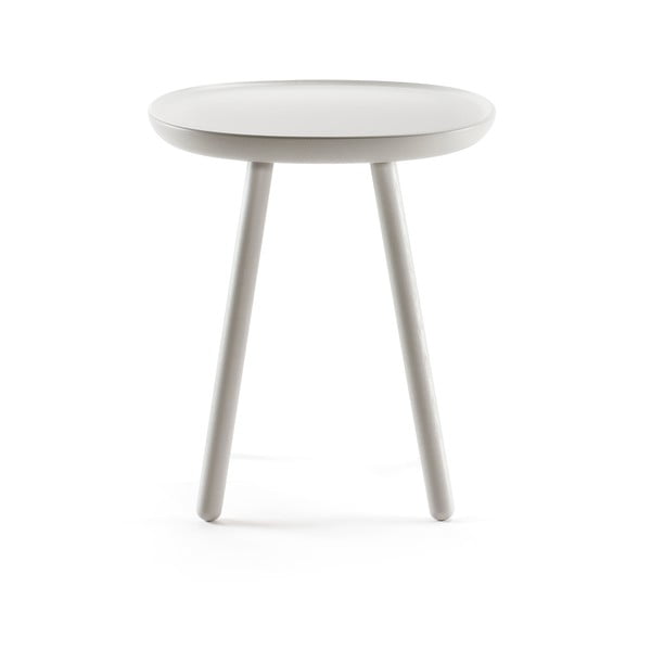 Šedý odkládací stolek z masivu EMKO Naïve, ø 45 cm-image-2