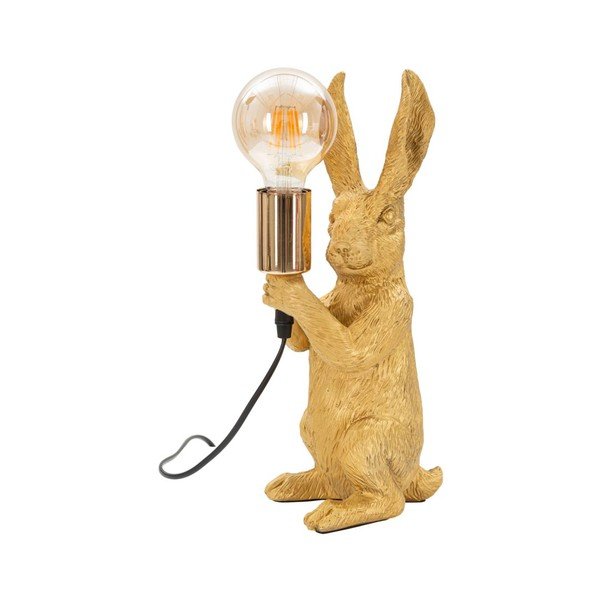 Stolní lampa ve zlaté barvě (výška 35,5 cm) Rubbit – Mauro Ferretti