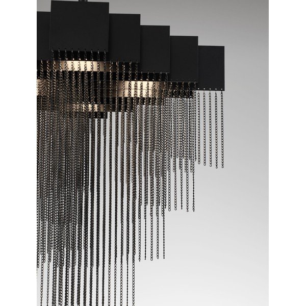 Matně černé ocelové LED stmívatelné závěsné svítidlo Revια – Nova Luce-image-4
