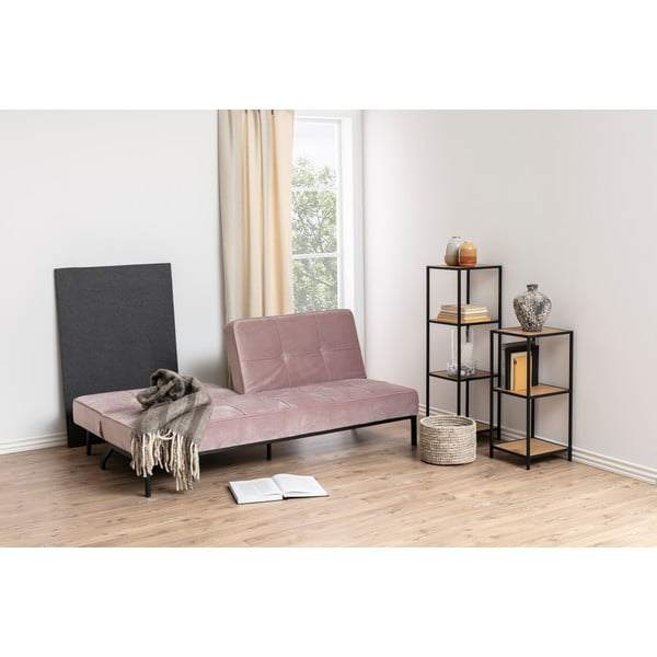 Růžová rozkládací pohovka Actona Perugia-image-1