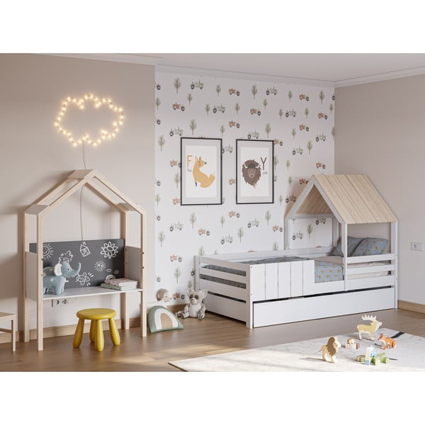 Bílý šuplík pod dětskou postel 90x190 cm Valka – Marckeric-image-1