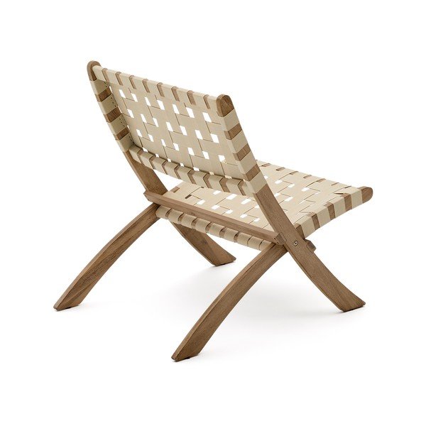 Dřevěné zahradní křeslo v přírodní barvě Chabeli – Kave Home-image-3