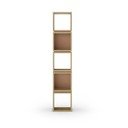 Knihovna v dekoru dubu v cihlovo-přírodní barvě 32x167 cm Lofty – Marckeric