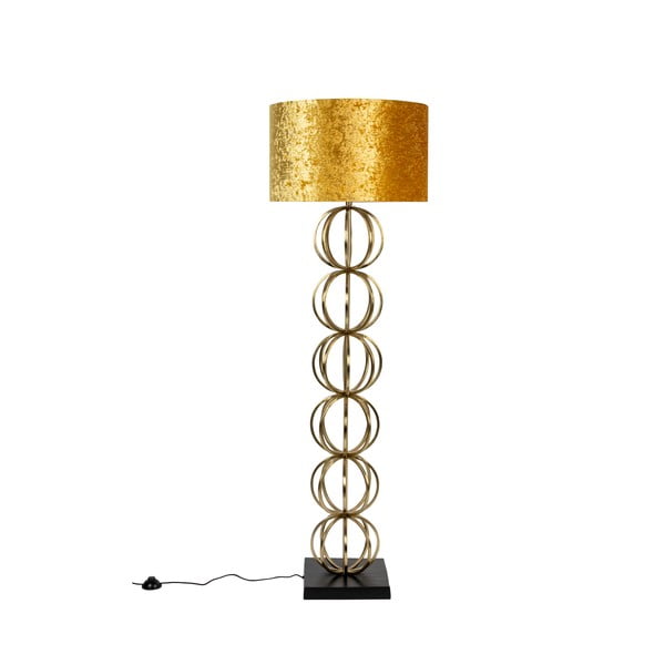 Stojací lampa ve zlaté barvě Dalia - Dutchbone