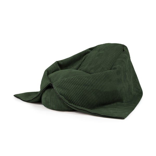 Zelený manšestrový dětský sedací vak Cocoon 100 – SLOWDOWN