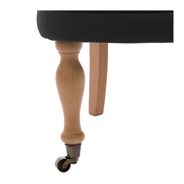 Černá židle s kolečky Vivonita Maggi-image-1