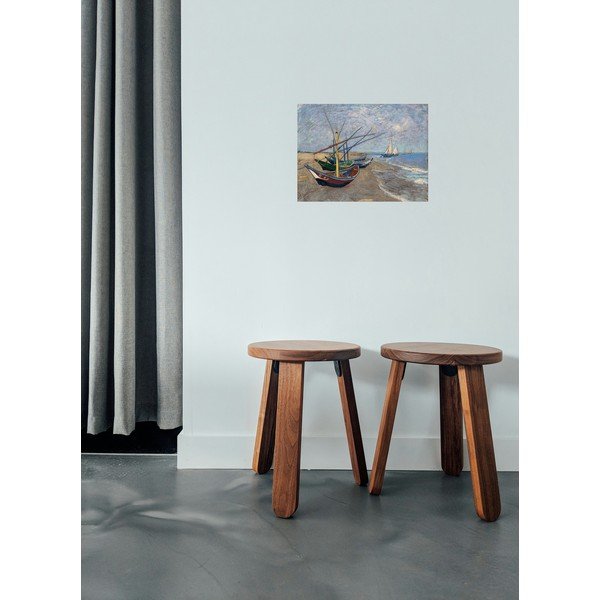 Reprodukce obrazu Vincenta van Gogha - Fishing Boats on the Beach at Les Saintes-Maries-de la Mer, 40 x 30 cm-image-1