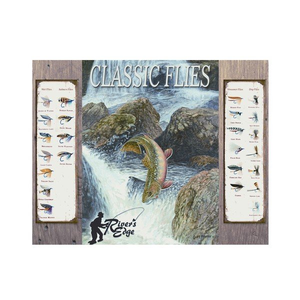 Plechová cedule Classic Flies