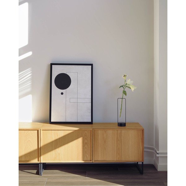 TV stolek v dekoru dubu v přírodní barvě 112x51x42 cm Taiana – Kave Home-image-2