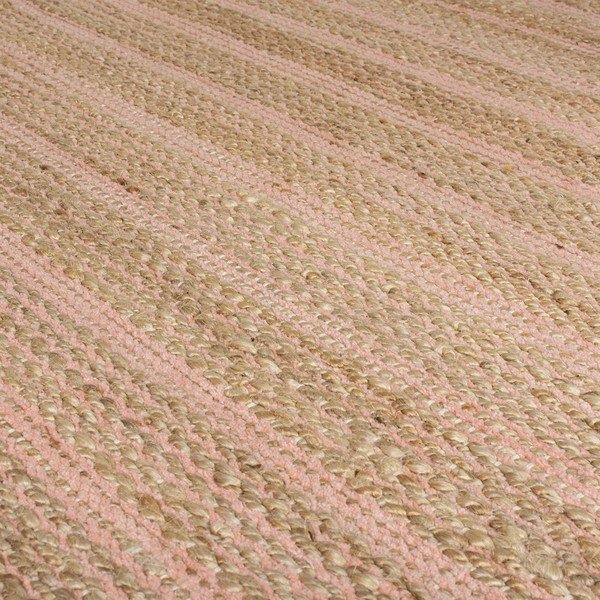 Růžový jutový koberec Flair Rugs Equinox, 160 x 230 cm-image-2